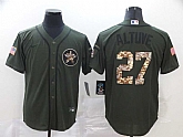 Astros 27 Jose Altuve Olive 2020 Nike Cool Base Jersey1,baseball caps,new era cap wholesale,wholesale hats